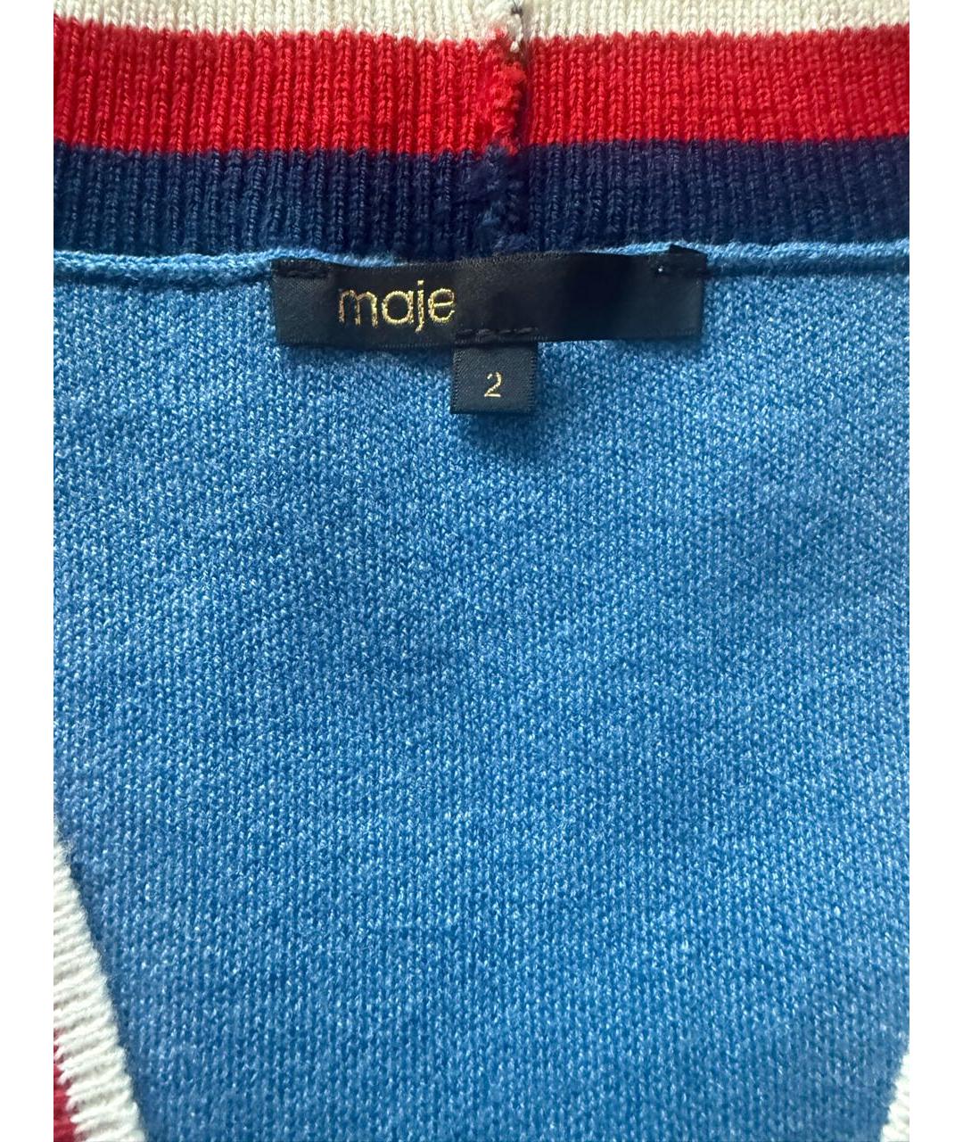 MAJE Мульти шерстяная жилетка, фото 4