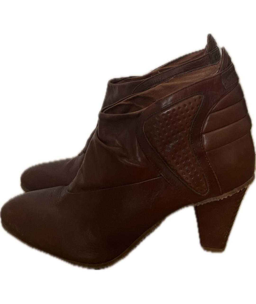 DIESEL Коричневые ботильоны, фото 5