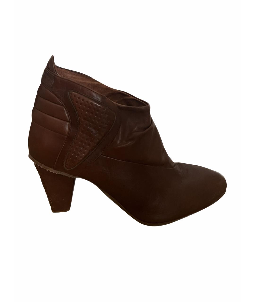 DIESEL Коричневые ботильоны, фото 1