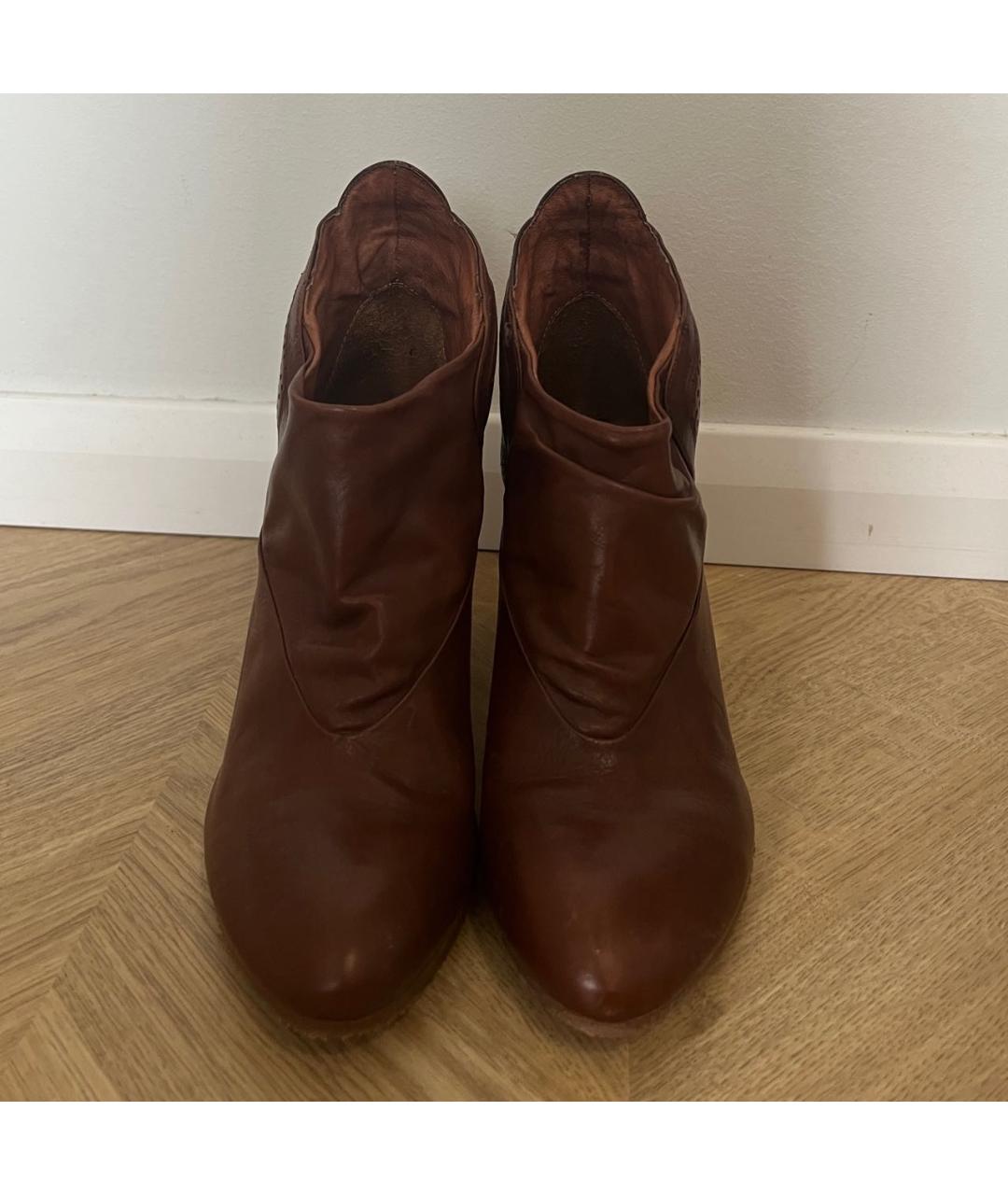 DIESEL Коричневые ботильоны, фото 3