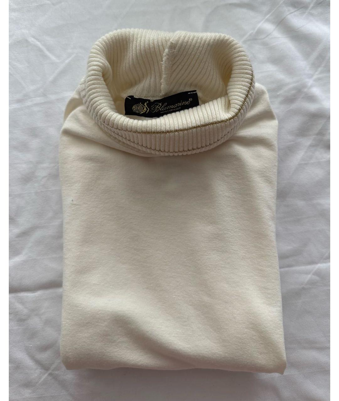 BLUMARINE Бежевая вискозная водолазка, фото 2