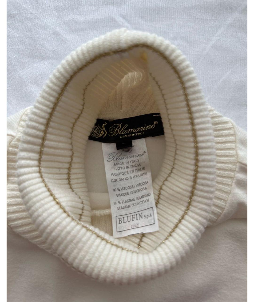 BLUMARINE Бежевая вискозная водолазка, фото 4