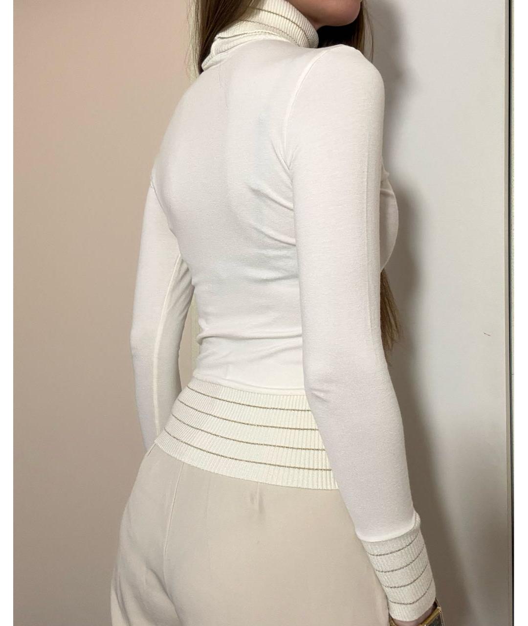 BLUMARINE Бежевая вискозная водолазка, фото 7