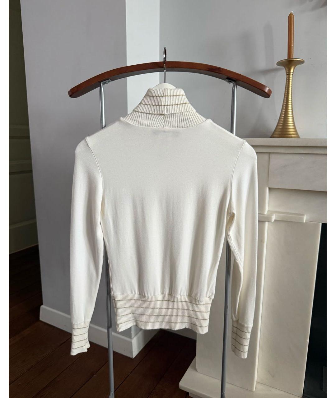 BLUMARINE Бежевая вискозная водолазка, фото 3