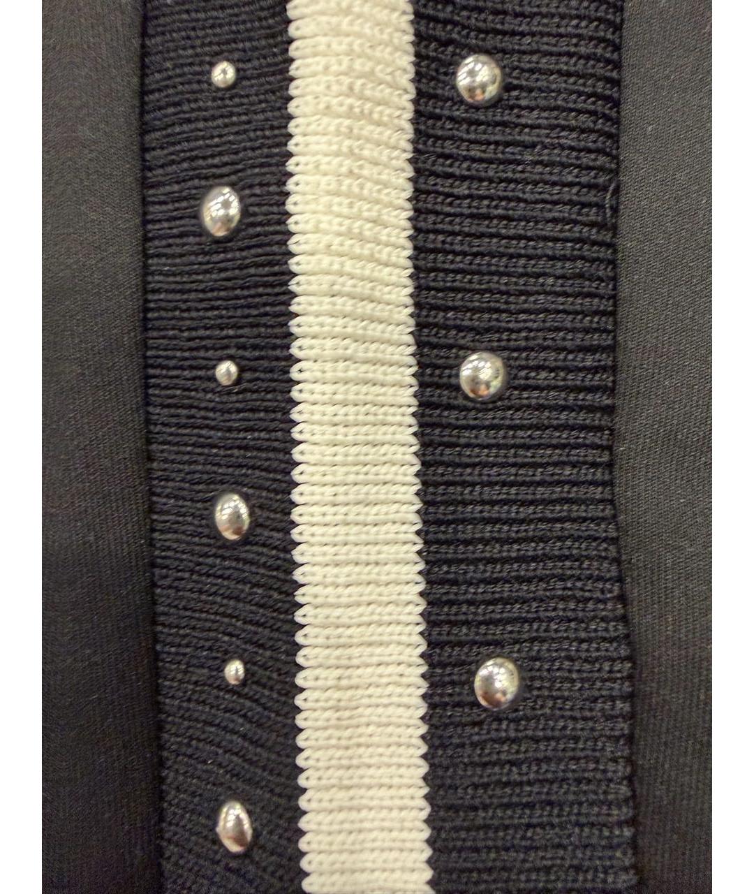 MAJE Черные полиэстеровые брюки узкие, фото 7