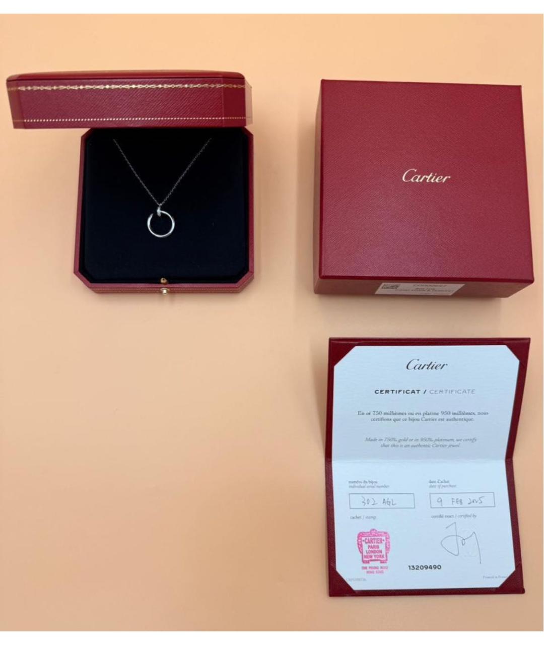 CARTIER Белая подвеска из белого золота, фото 4