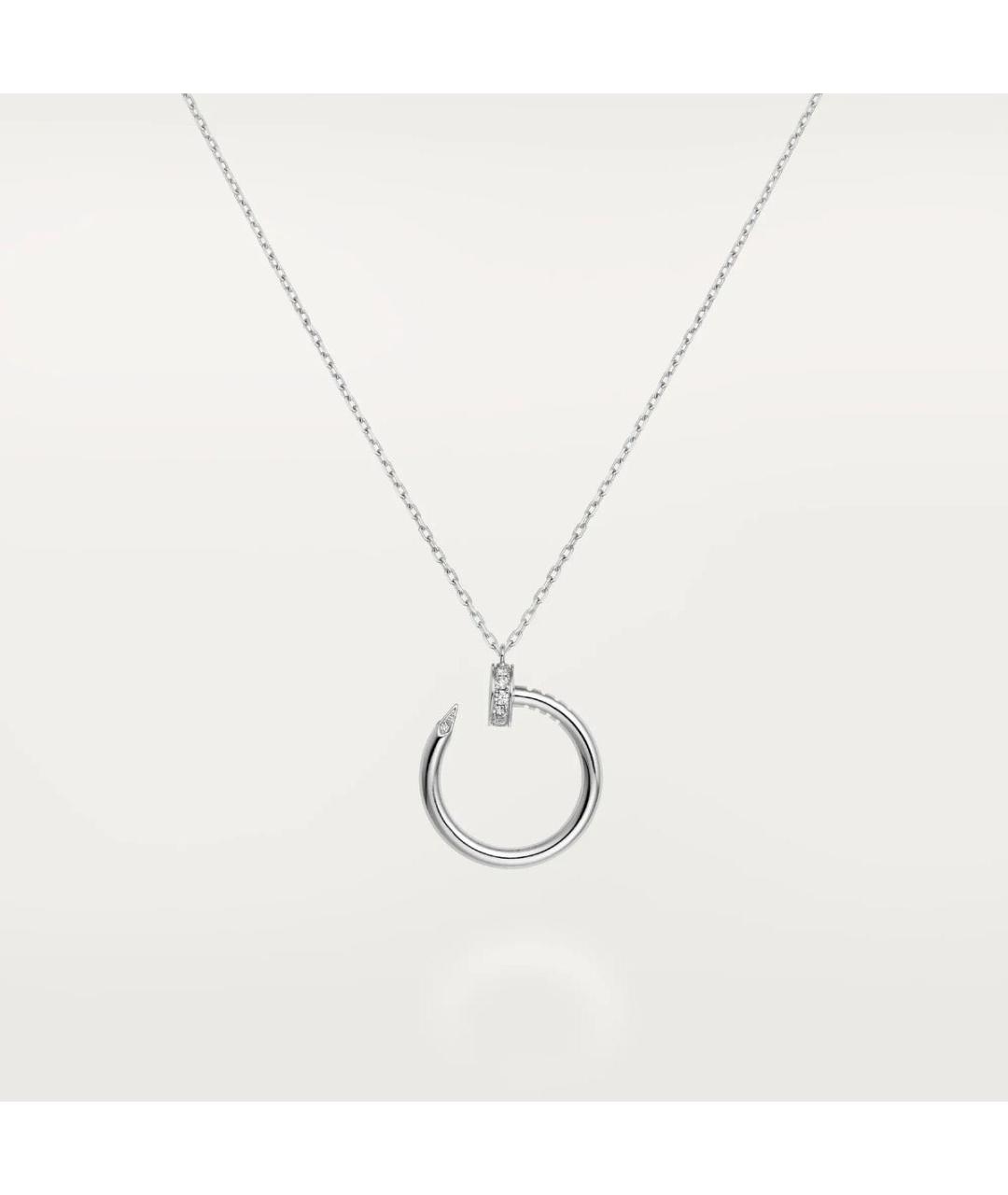 CARTIER Белая подвеска из белого золота, фото 6