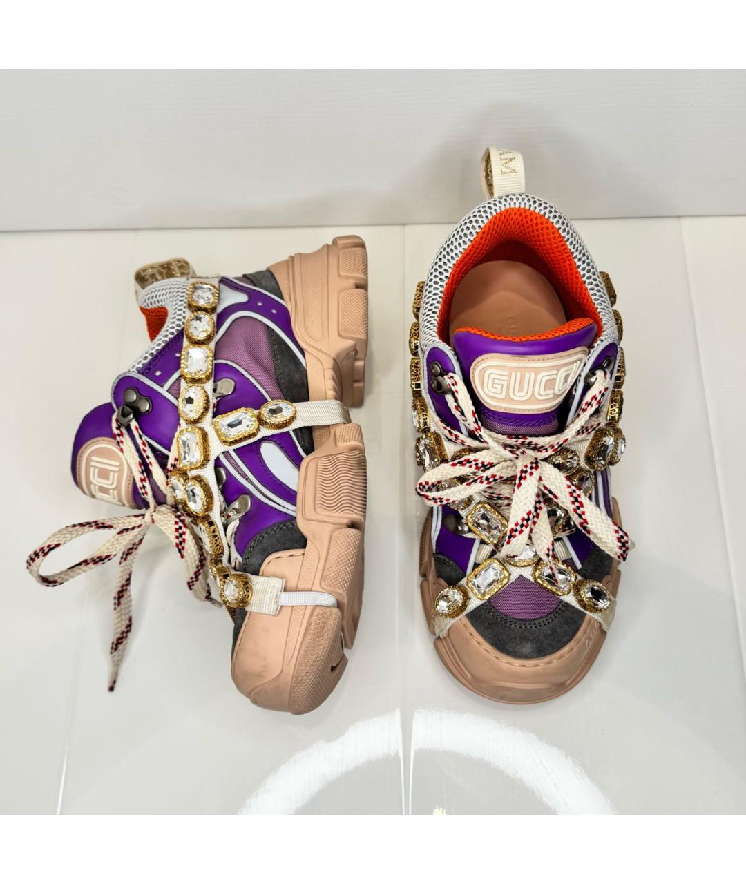 GUCCI Мульти кожаные кроссовки, фото 3