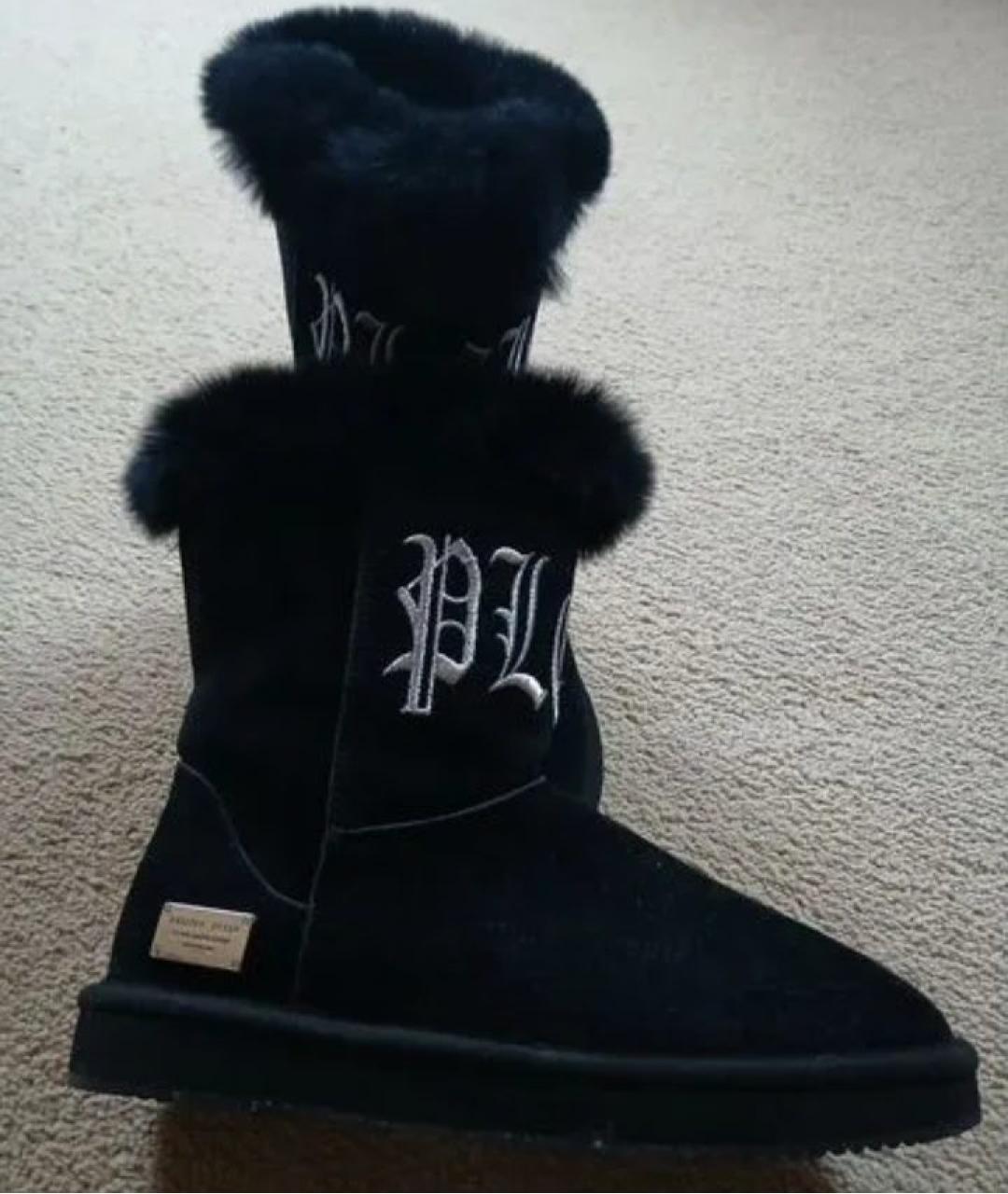 PHILIPP PLEIN Черные замшевые полусапоги, фото 3