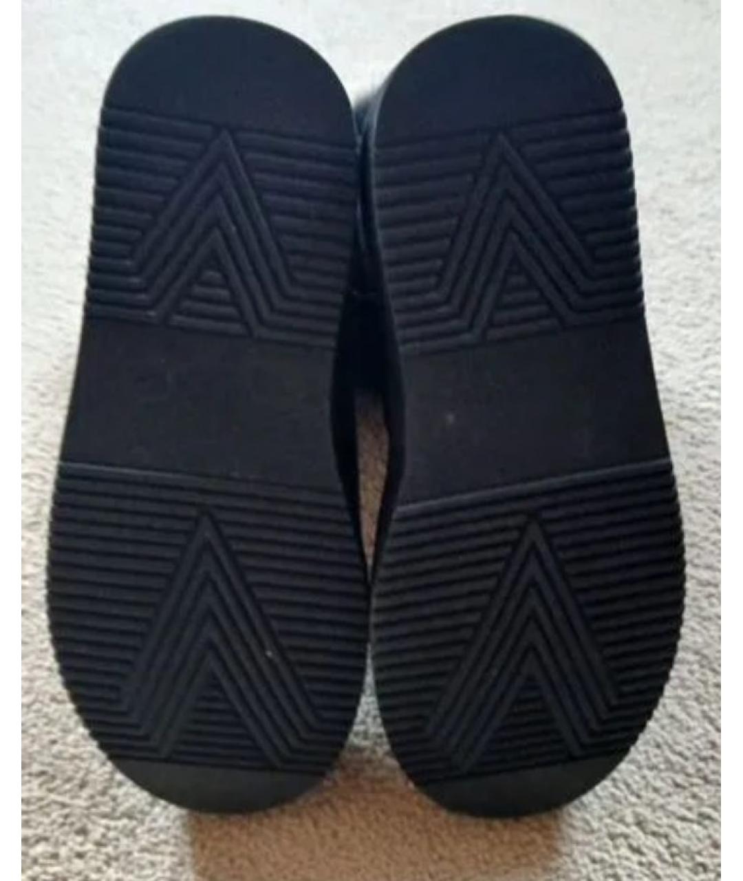 PHILIPP PLEIN Черные замшевые полусапоги, фото 4