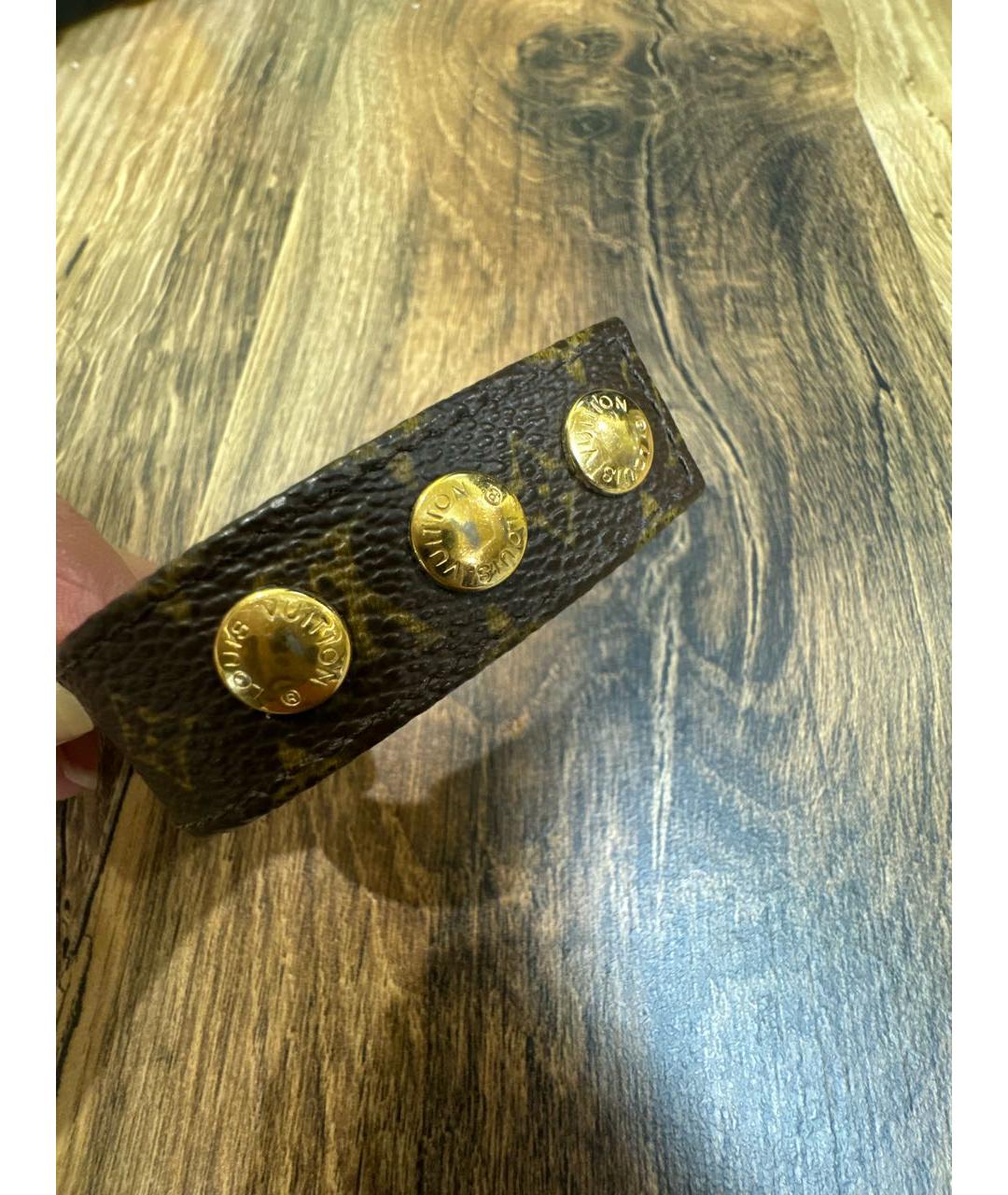 LOUIS VUITTON Коричневый браслет, фото 4