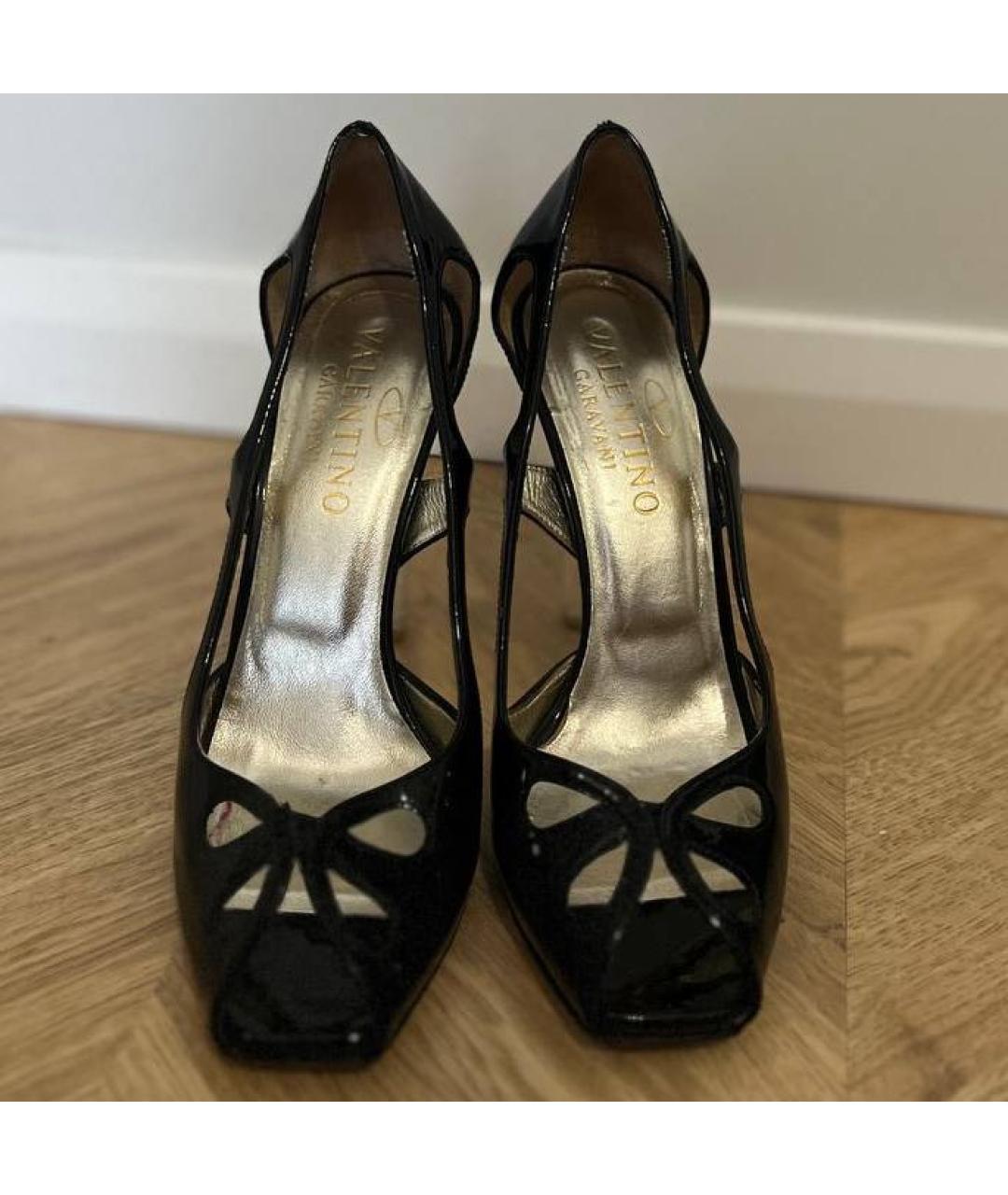 VALENTINO Черные туфли из лакированной кожи, фото 2