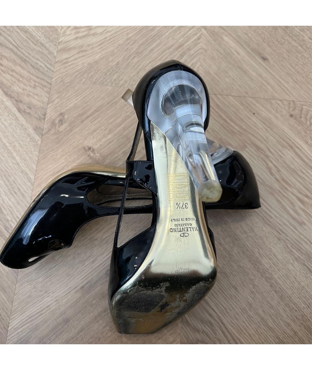 VALENTINO Черные туфли из лакированной кожи, фото 4
