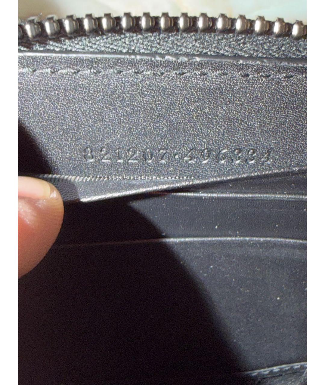GUCCI Серый кошелек, фото 4