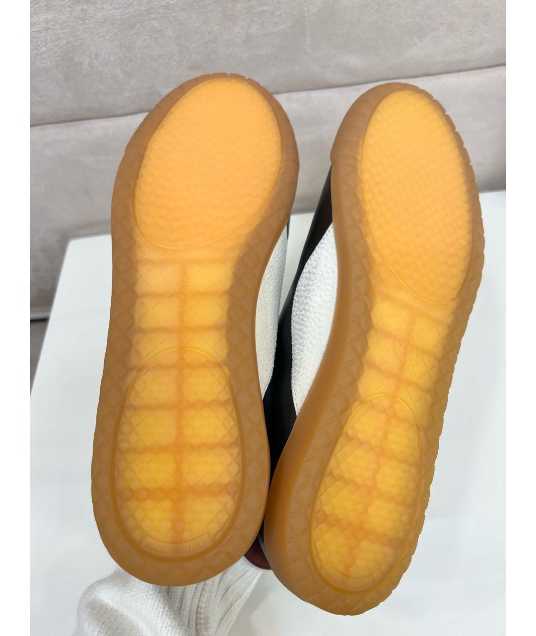 CHANEL Черные кожаные кеды, фото 5