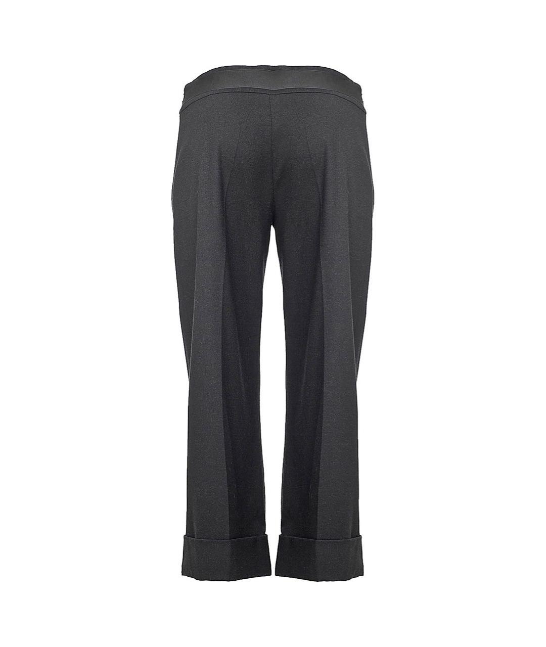 BALENCIAGA Черные шерстяные прямые брюки, фото 2