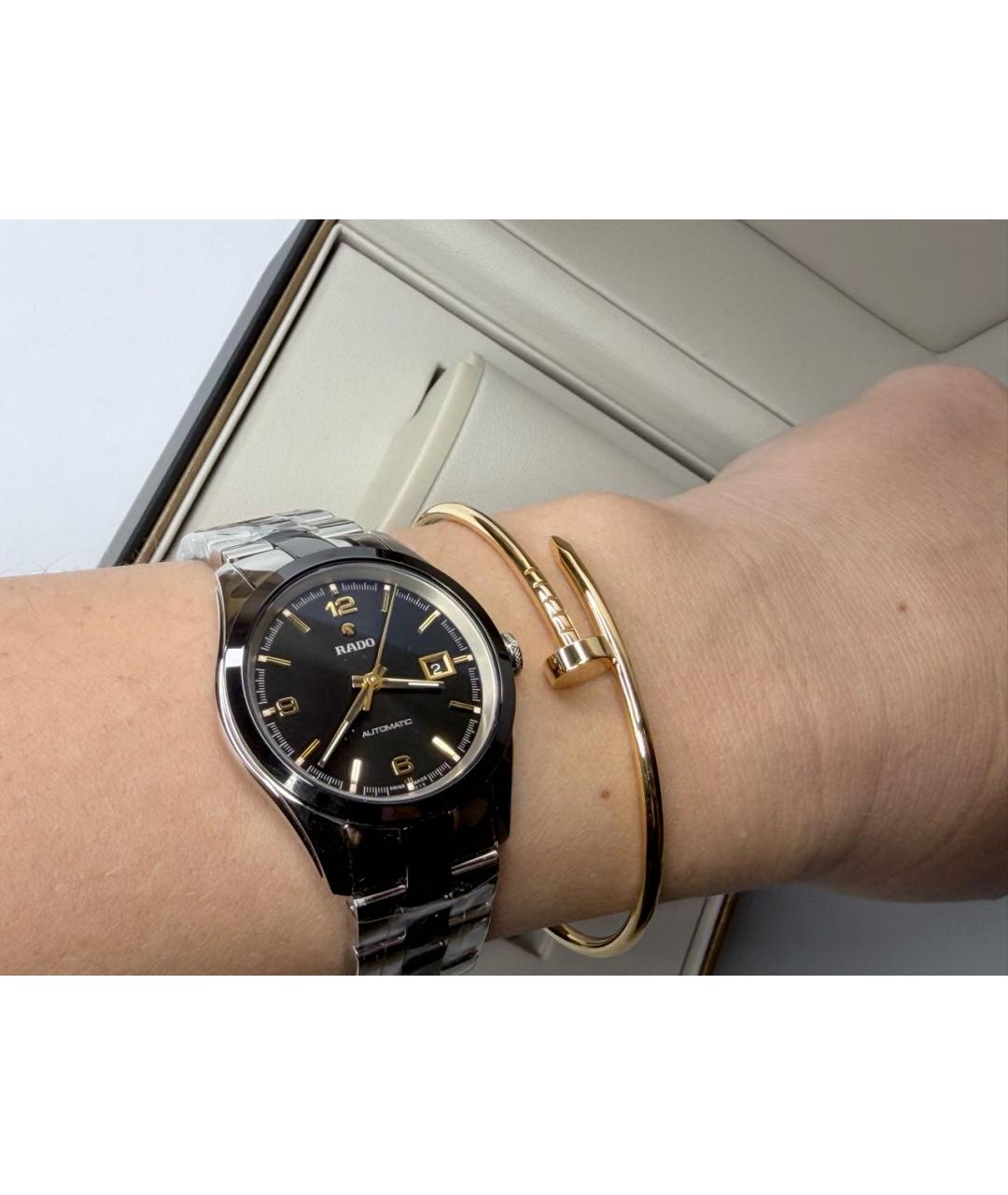 RADO Черные стальные часы, фото 5
