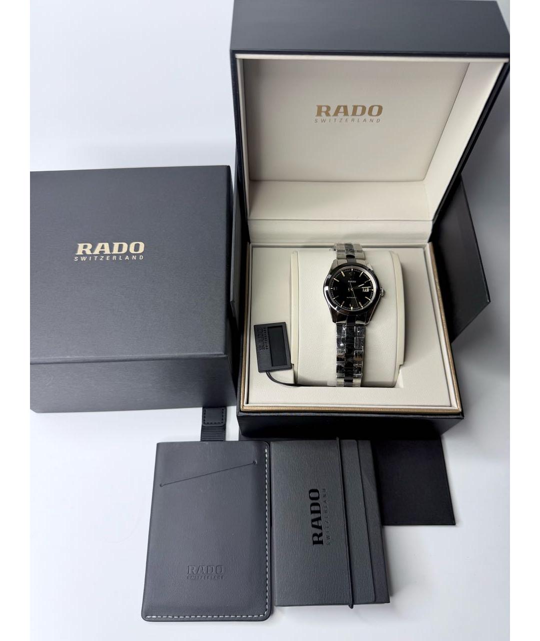 RADO Черные стальные часы, фото 4