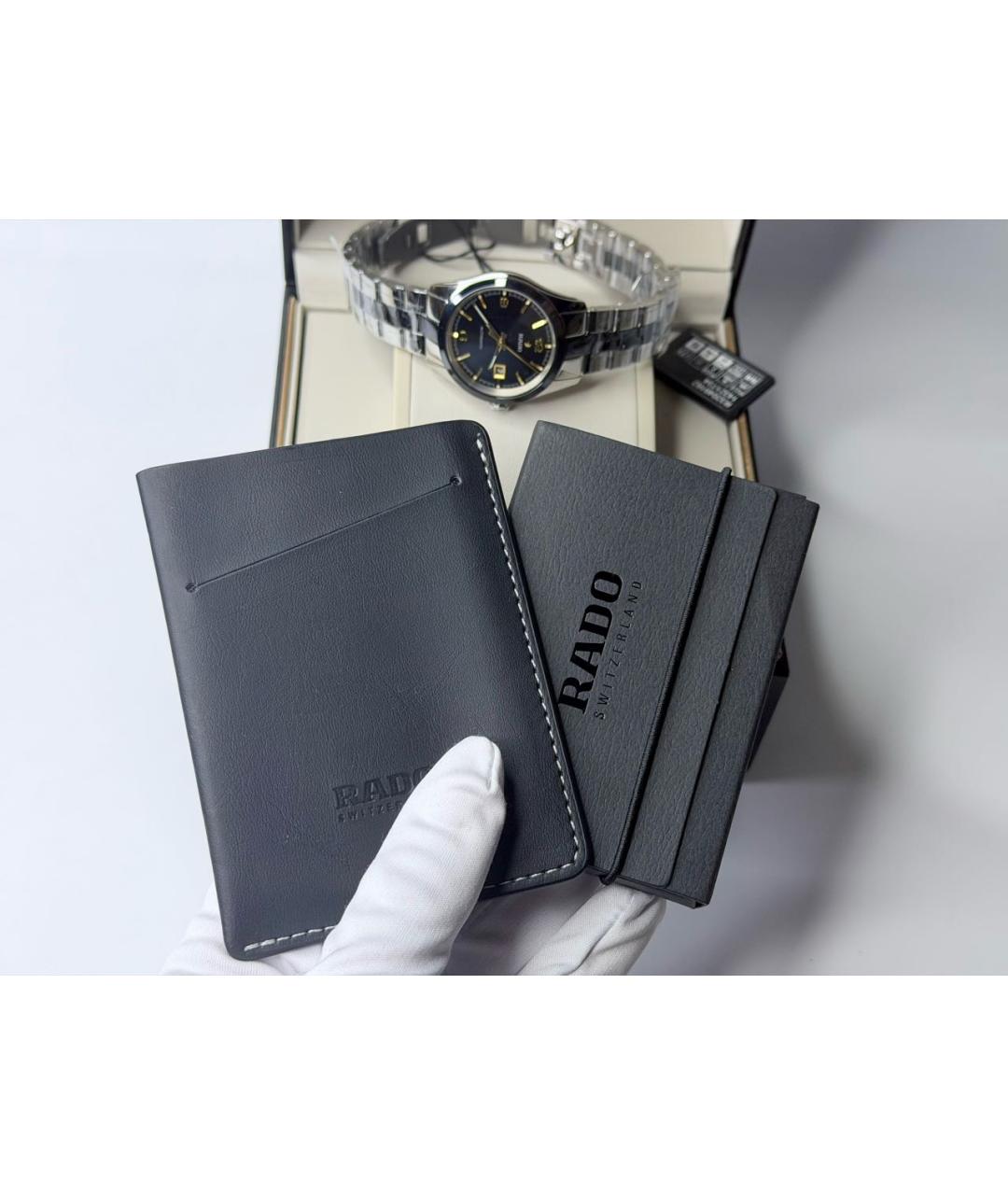 RADO Черные стальные часы, фото 7