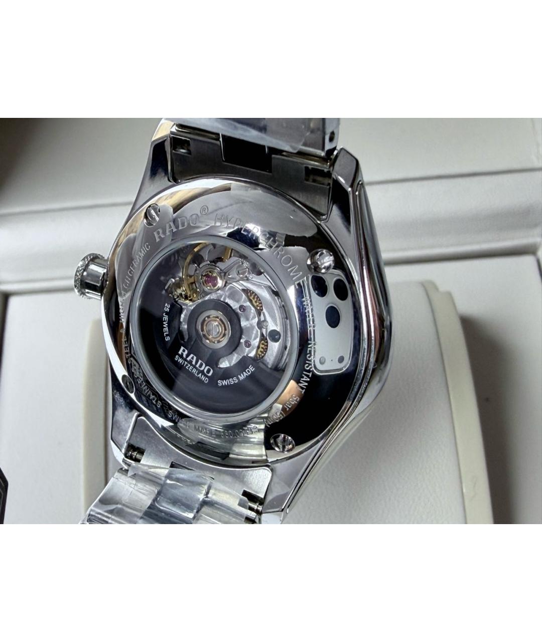 RADO Черные стальные часы, фото 2