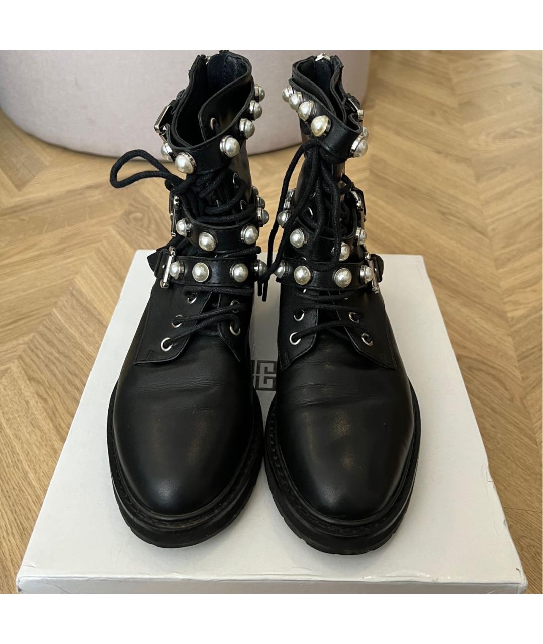 GIVENCHY Черные кожаные ботинки, фото 2