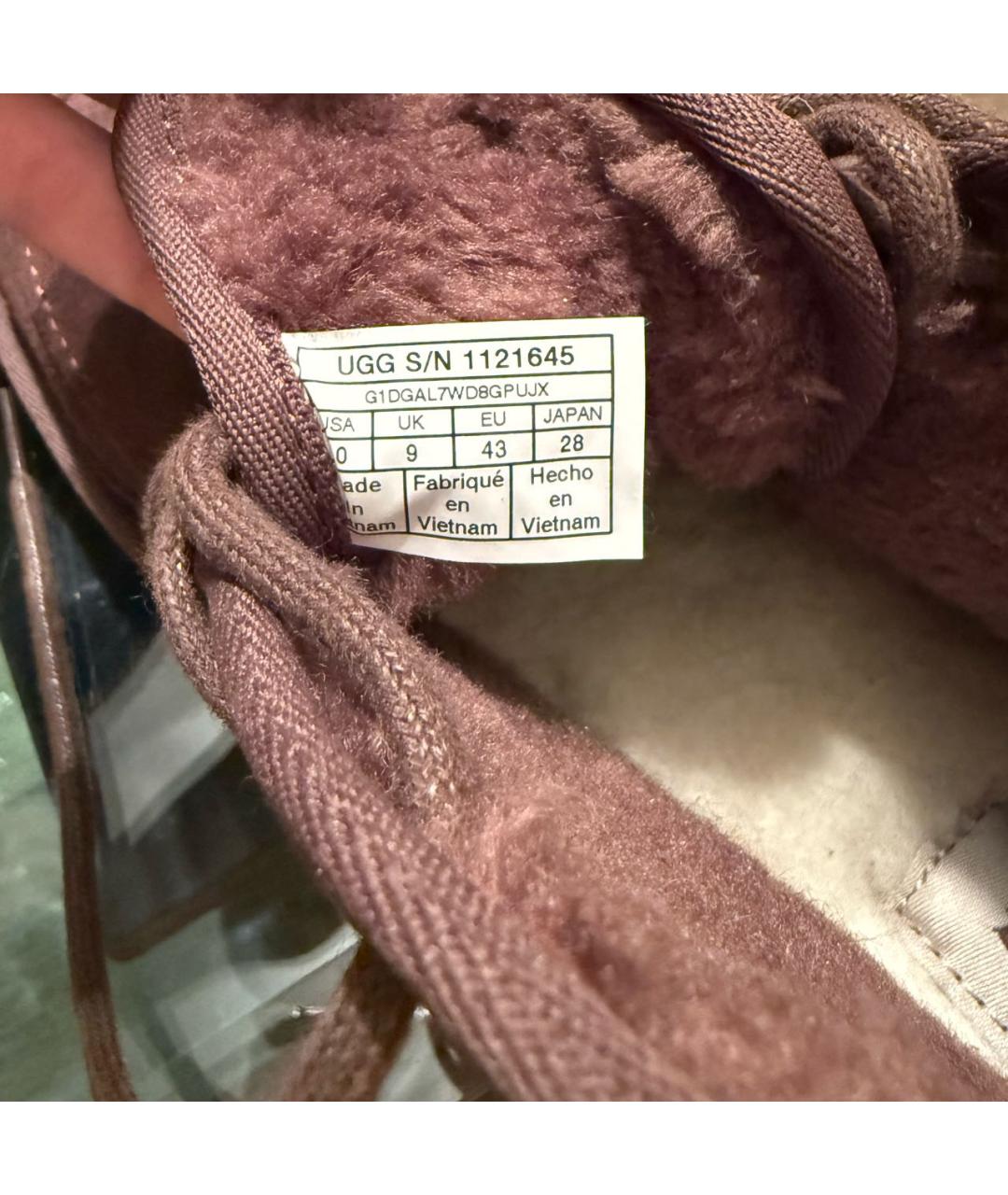 UGG AUSTRALIA Коричневые замшевые высокие ботинки, фото 6