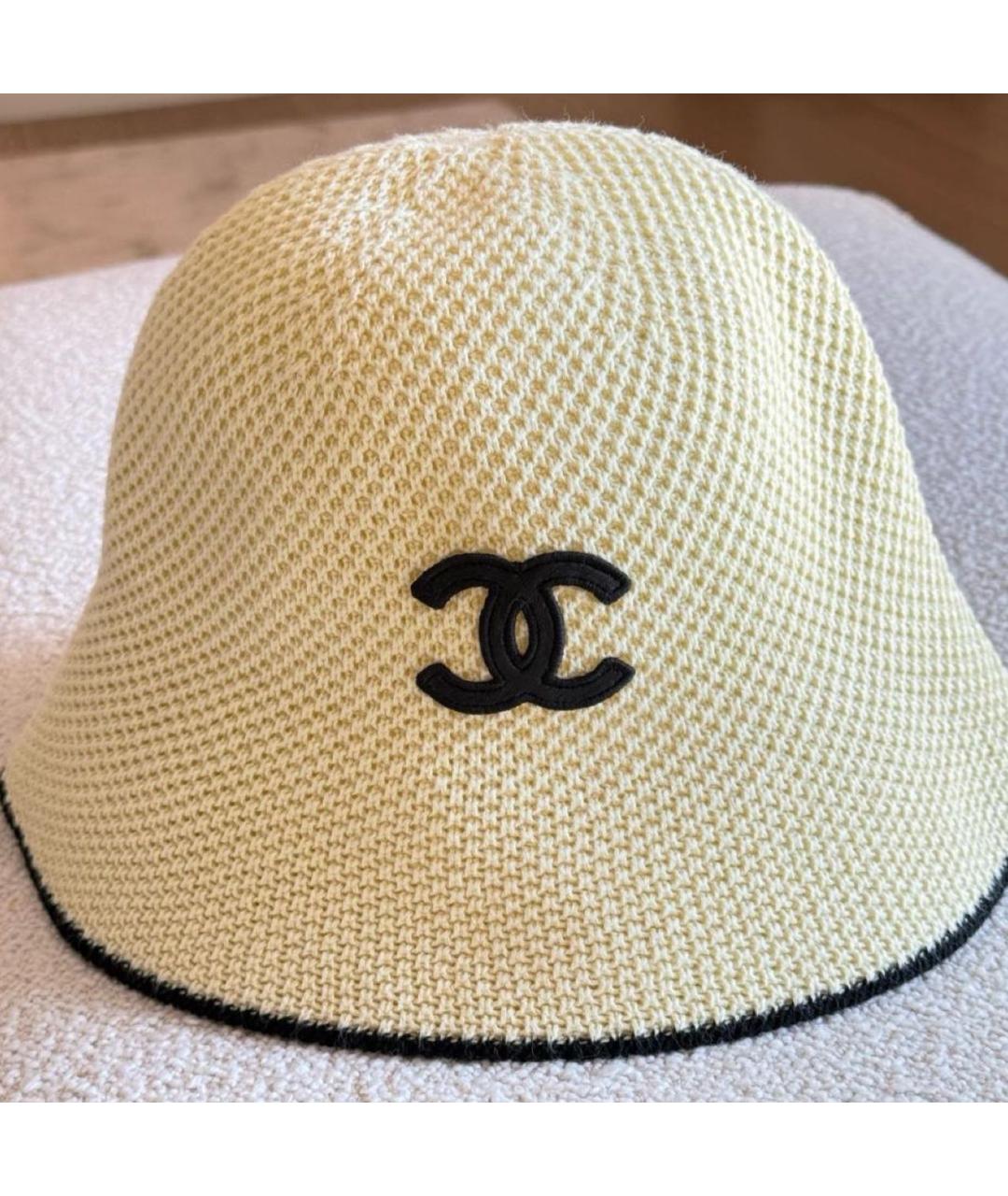 CHANEL Желтая панама, фото 5
