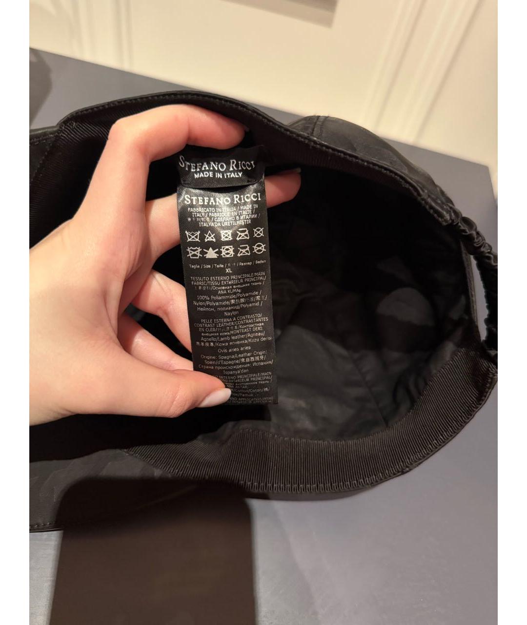 STEFANO RICCI Черная кепка/бейсболка, фото 6