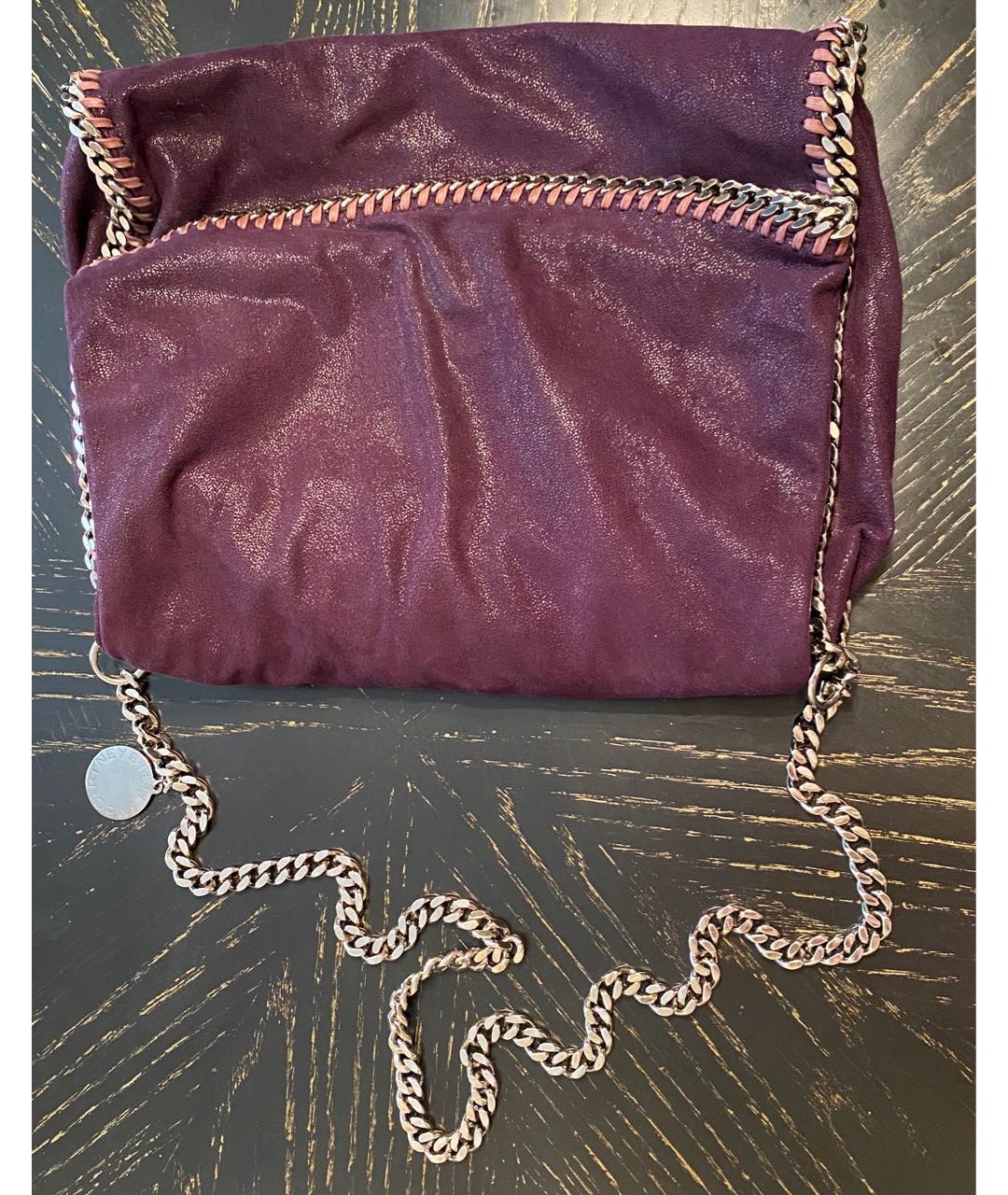 STELLA MCCARTNEY Фиолетовая тканевая сумка тоут, фото 7