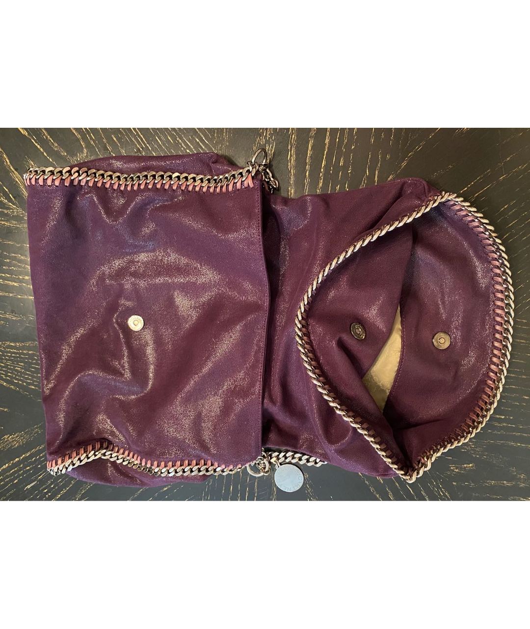 STELLA MCCARTNEY Фиолетовая тканевая сумка тоут, фото 4