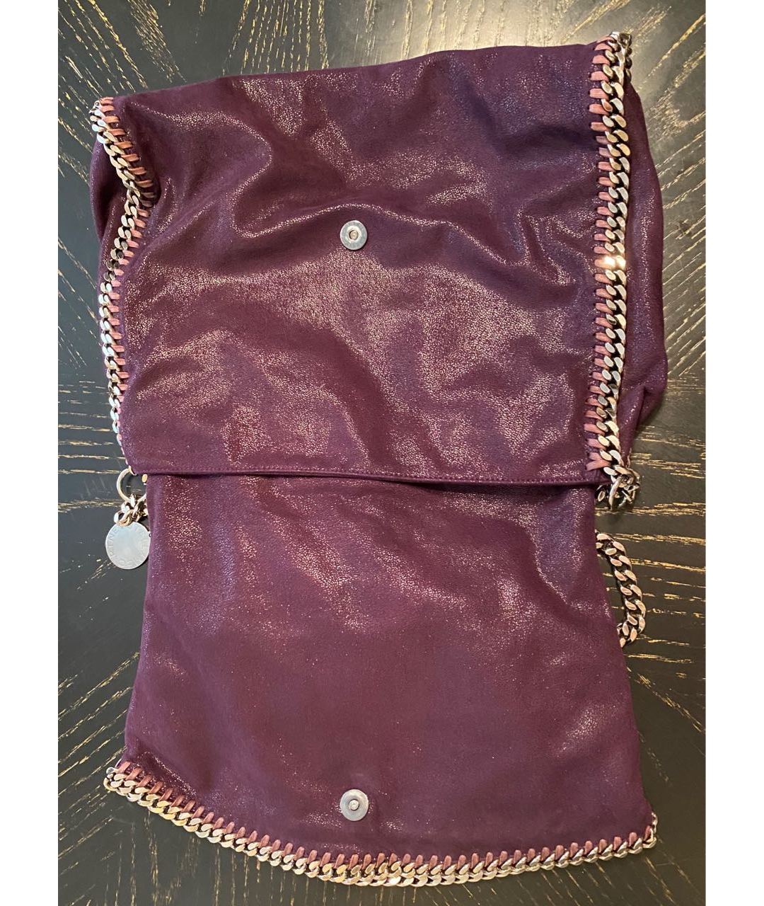 STELLA MCCARTNEY Фиолетовая тканевая сумка тоут, фото 8