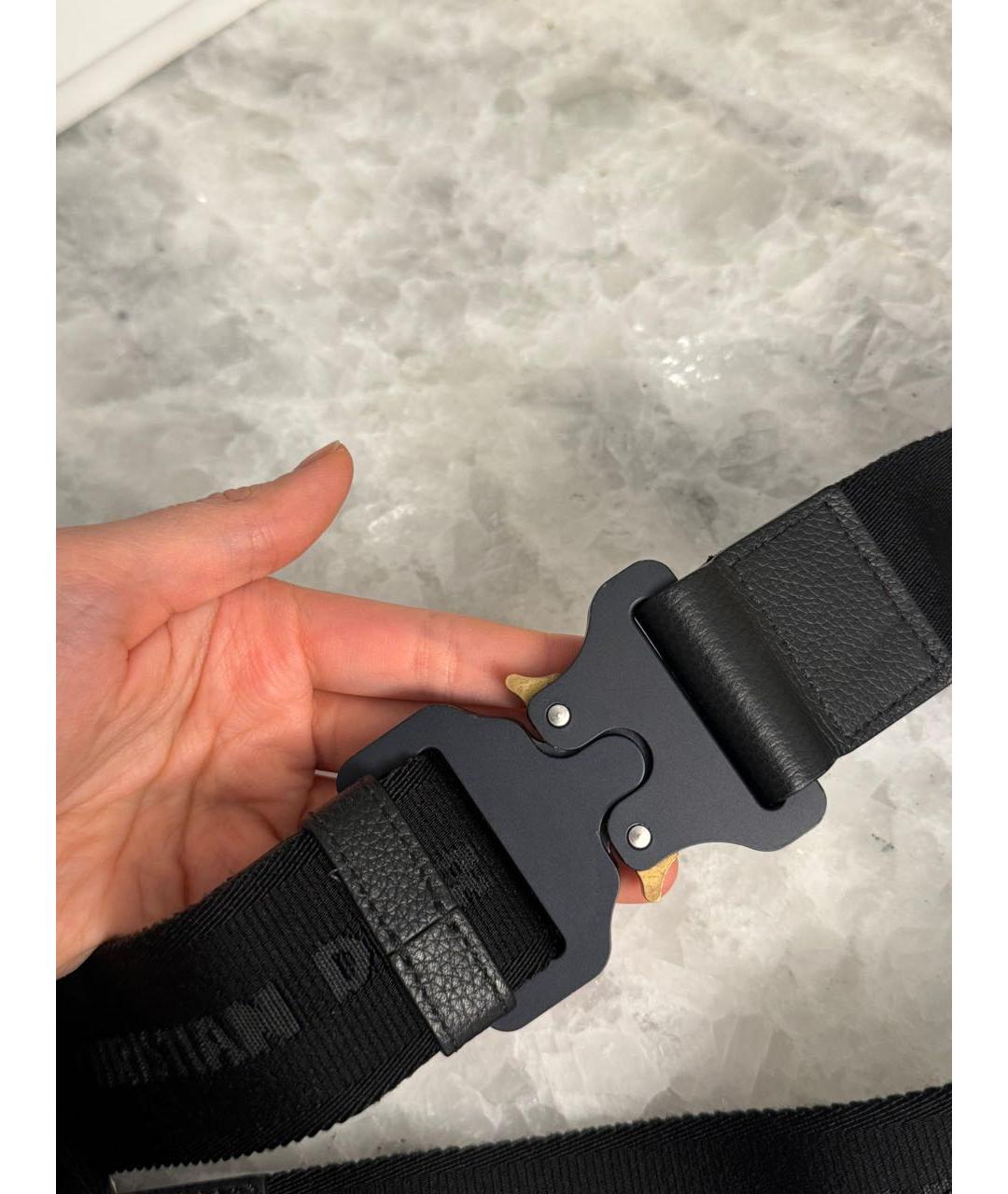 CHRISTIAN DIOR Черная кожаная сумка на плечо, фото 3