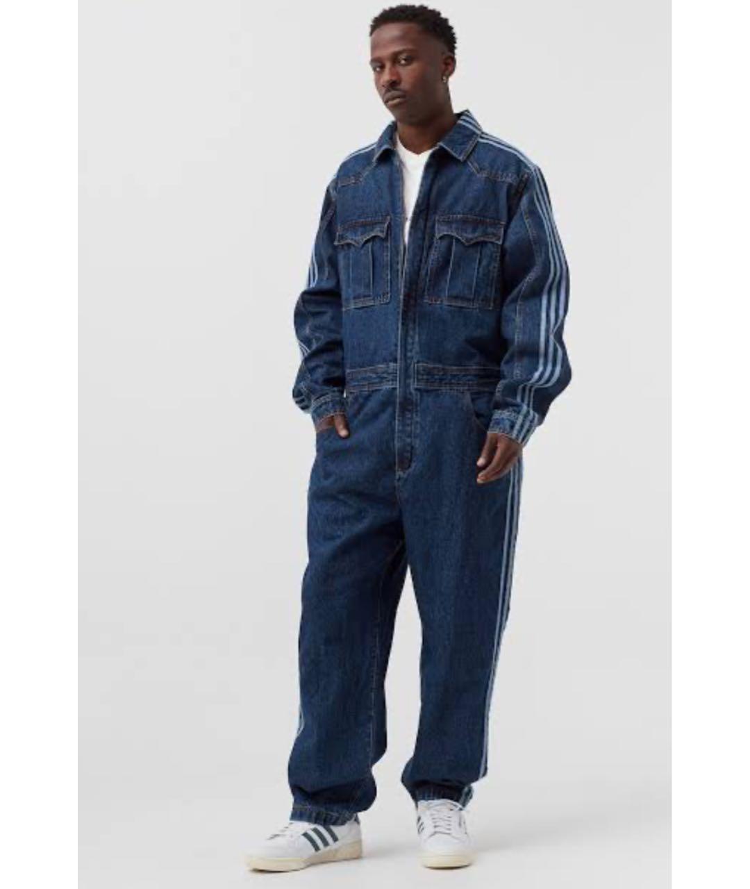 ADIDAS Темно-синий деним комбинезон, фото 4