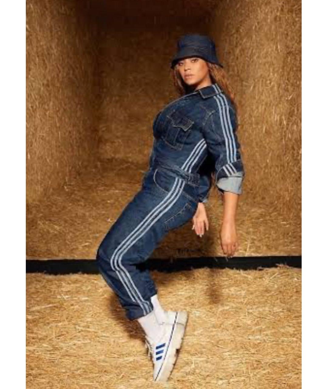 ADIDAS Темно-синий деним комбинезон, фото 3