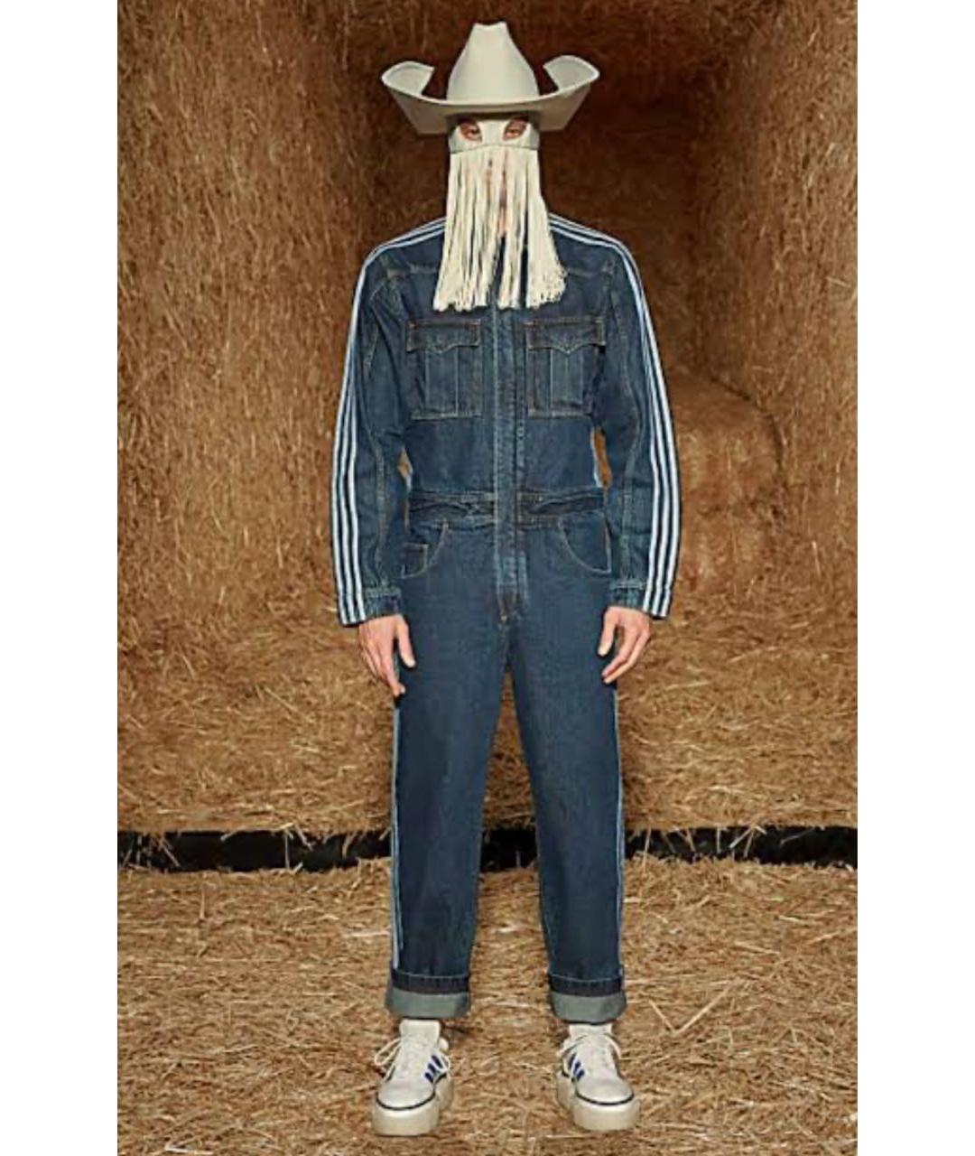 ADIDAS Темно-синий деним комбинезон, фото 5