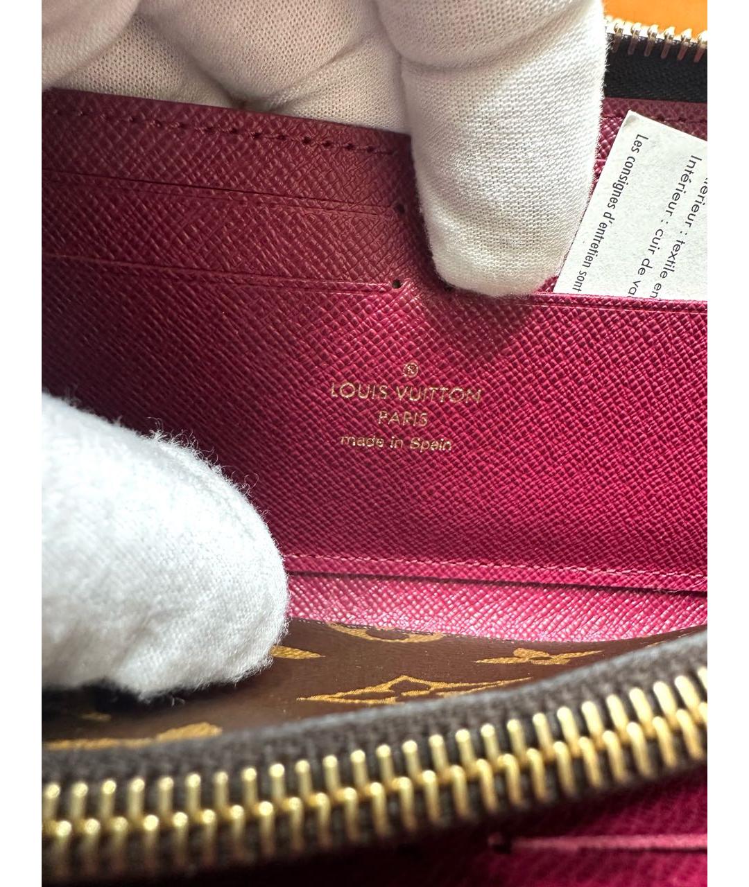 LOUIS VUITTON Коричневый кошелек, фото 5