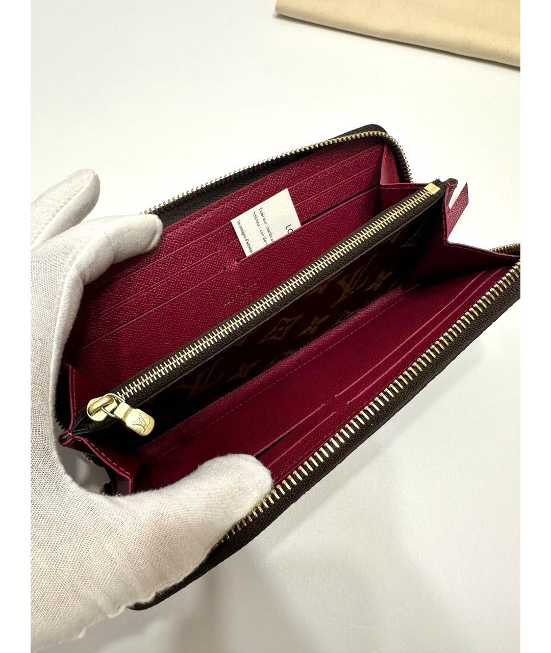 LOUIS VUITTON Коричневый кошелек, фото 4