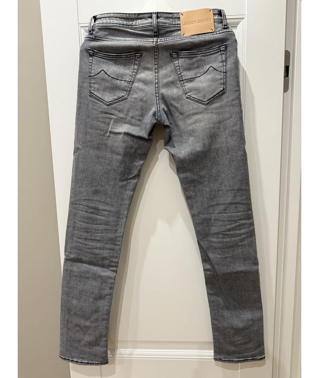 JACOB COHEN Серые хлопковые джинсы скинни, фото 2