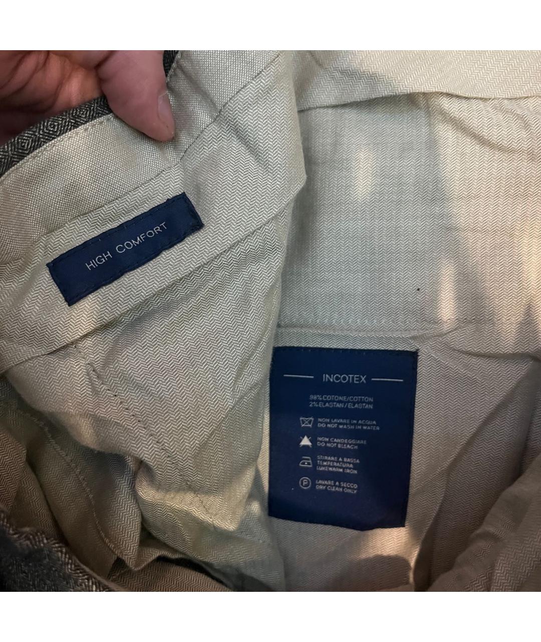 INCOTEX Хлопко-эластановые повседневные брюки, фото 7