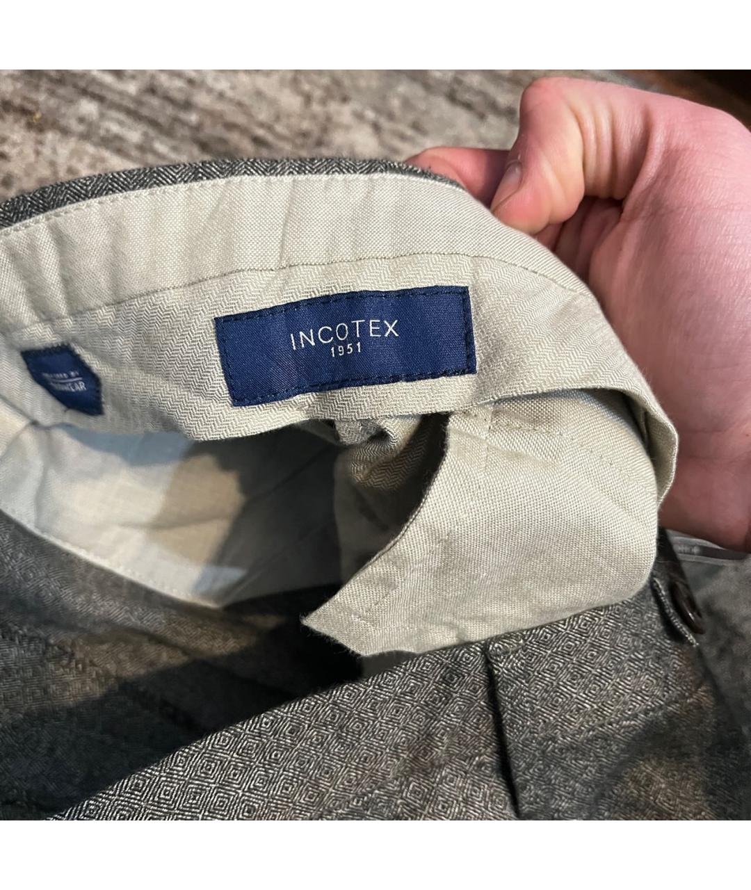 INCOTEX Хлопко-эластановые повседневные брюки, фото 5