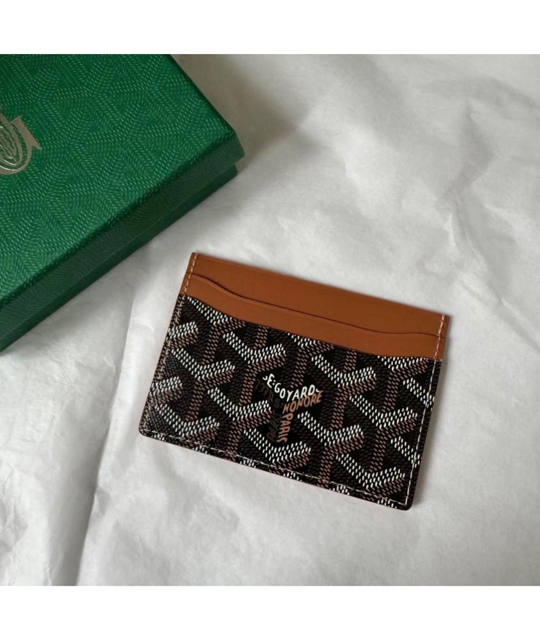 GOYARD Коричневый кардхолдер, фото 4