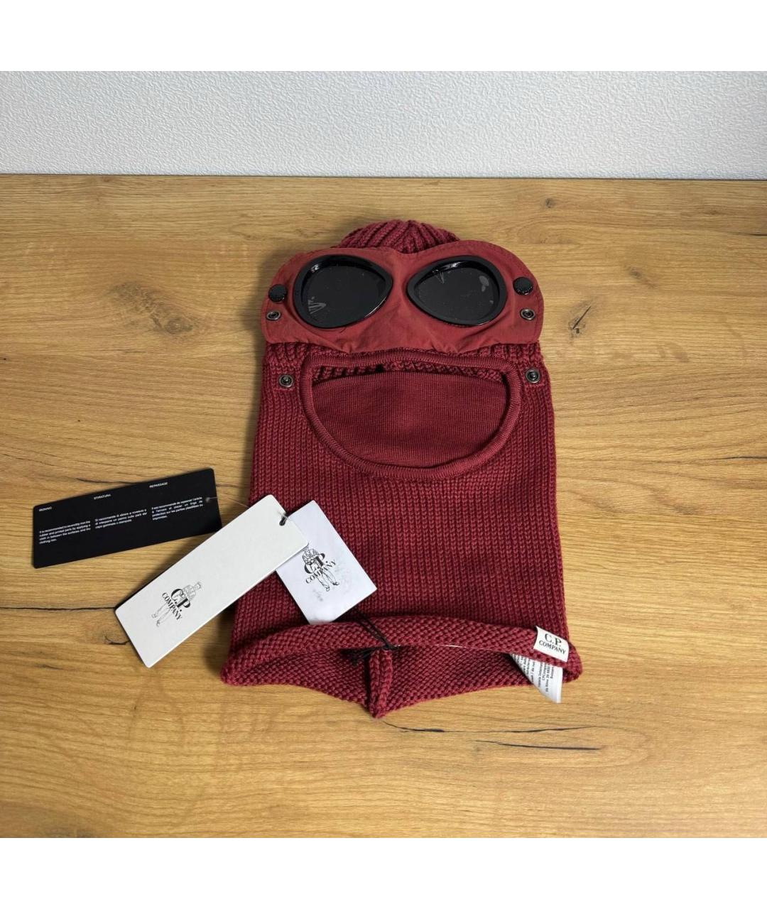 CP COMPANY Бордовая шерстяная шапка, фото 7