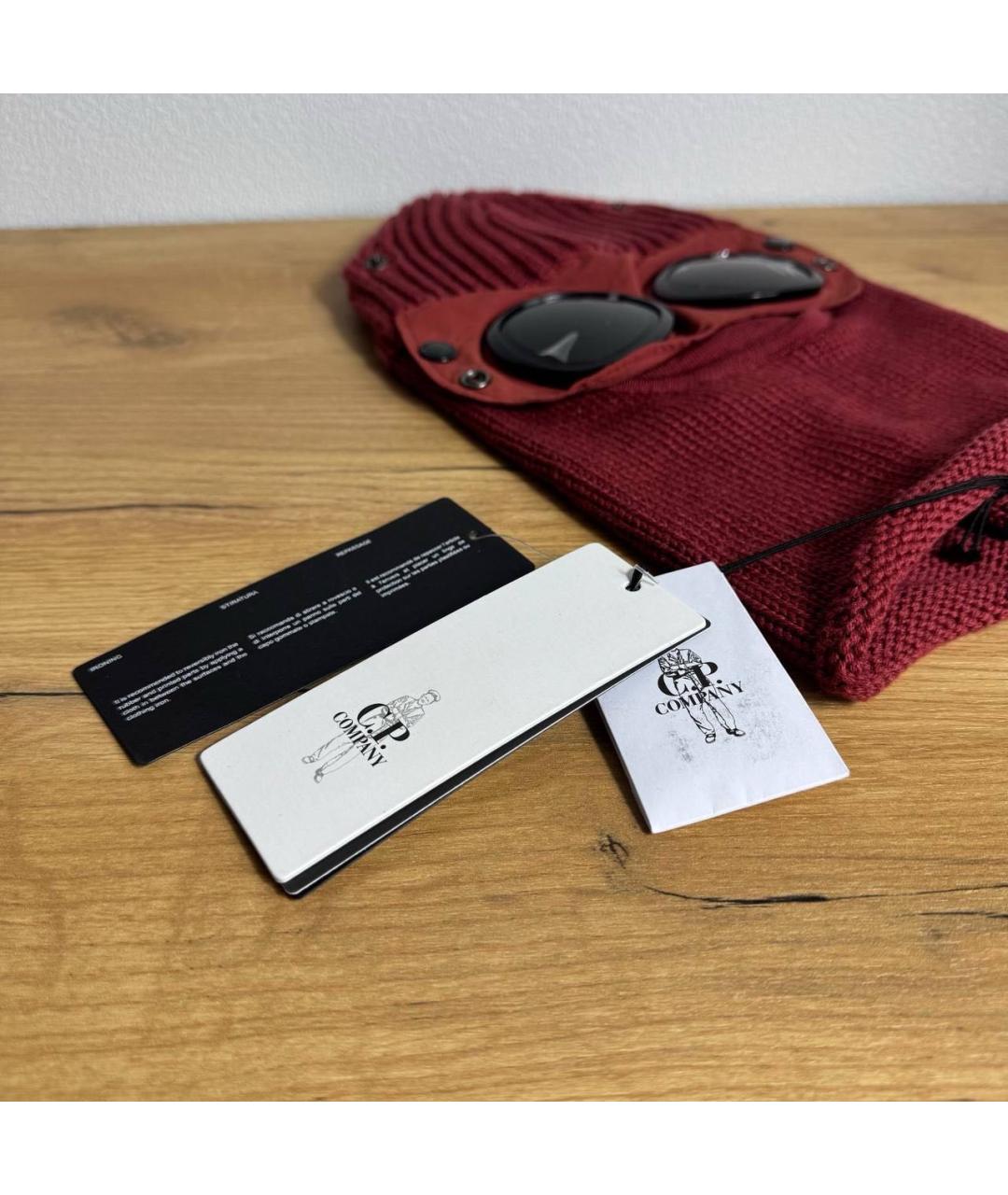 CP COMPANY Бордовая шерстяная шапка, фото 3