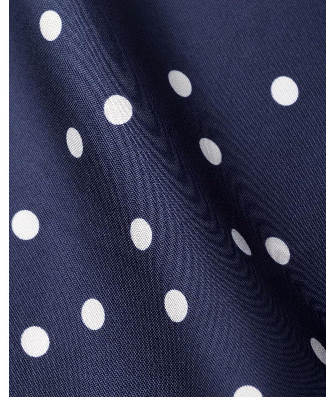 PRADA Темно-синий шелковый шарф, фото 3