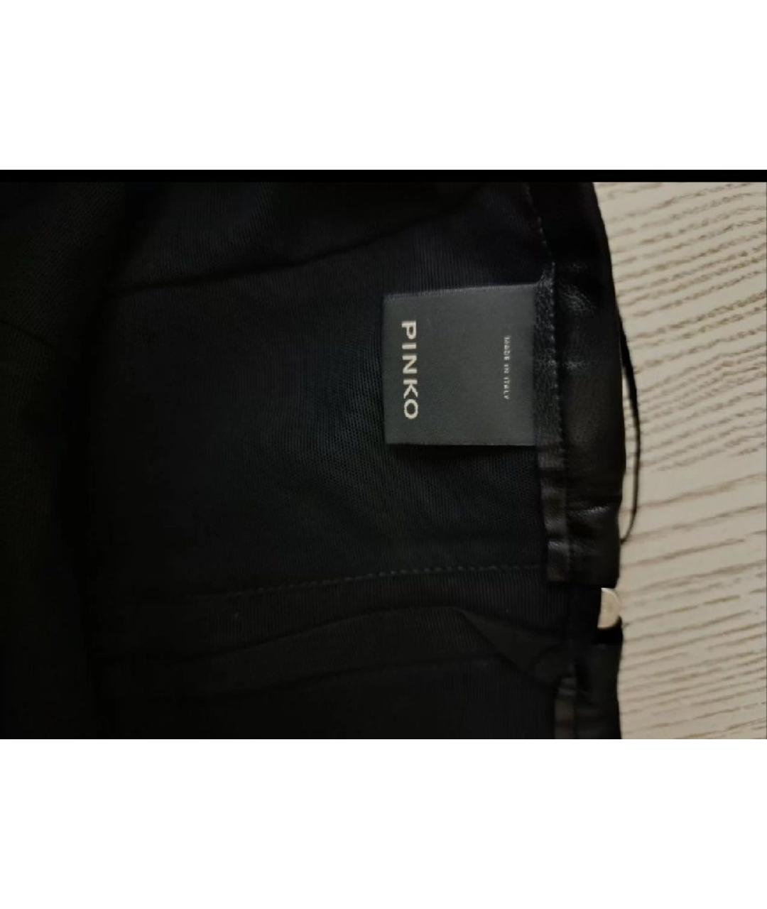 PINKO Черное полиэстеровое вечернее платье, фото 3