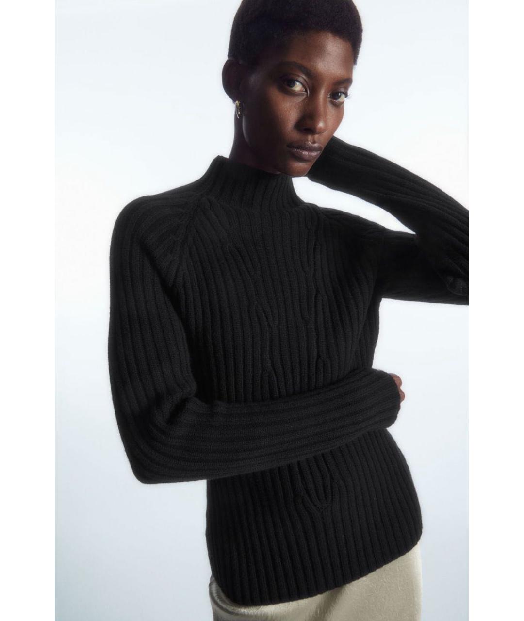 COS Черный кашемировый джемпер / свитер, фото 5