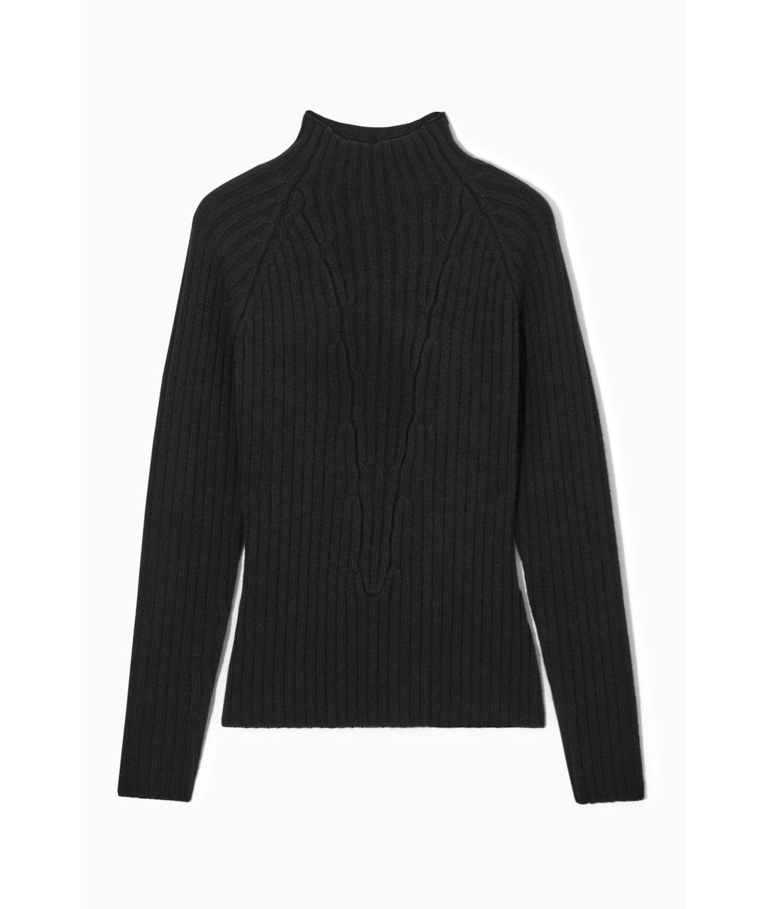 COS Черный кашемировый джемпер / свитер, фото 6