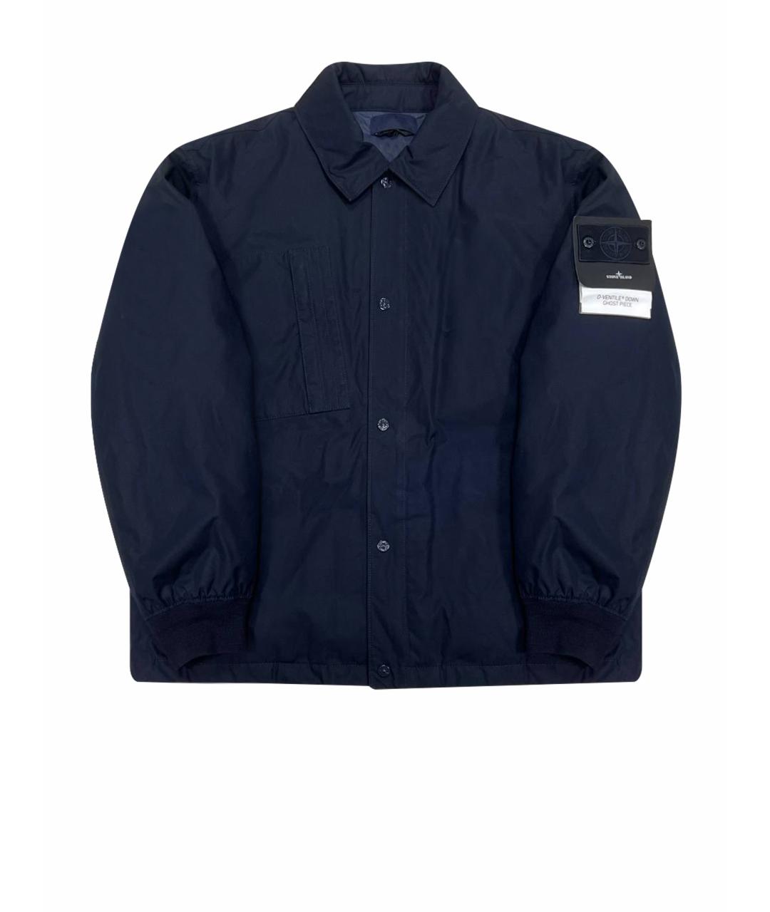 STONE ISLAND Темно-синяя куртка, фото 1