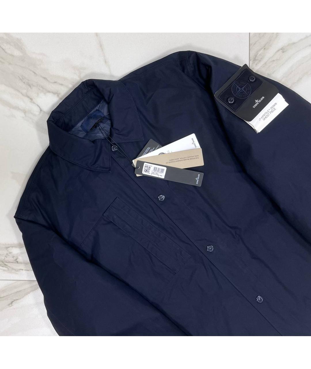 STONE ISLAND Темно-синяя куртка, фото 2