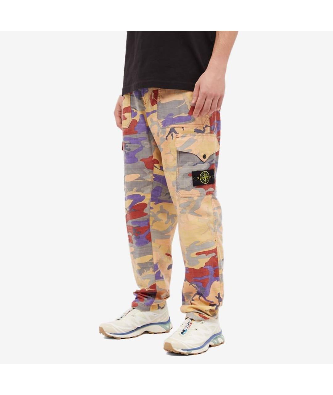 STONE ISLAND Мульти повседневные брюки, фото 8